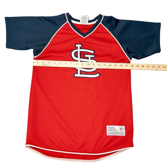 MLB St Louis Cardinals Stitched True Fan Batting Jersey Youth Medium Baseball - Picture 6 of 9